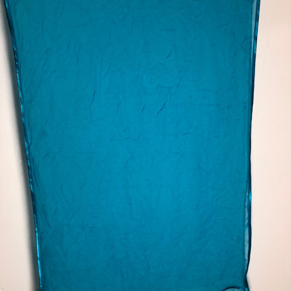 100% Silk Medium Sky Blue Scarf